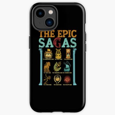 The Epic Saga Ithaca Odysseus Musical Wisdom Thunder Vintage Art Iphone Case