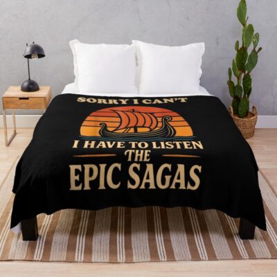 Vintage The Epic Sagas Musical Throw Blanket