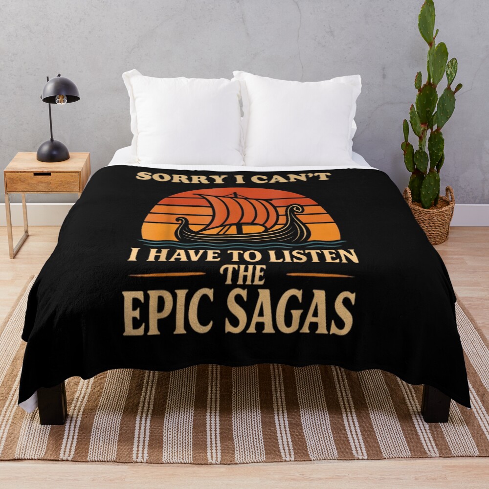 Vintage The Epic Sagas Musical Throw Blanket