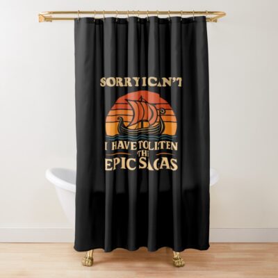 Vintage The Epic Sagas Musical Shower Curtain