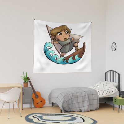 Odysseus Chibi Cute Tapestry