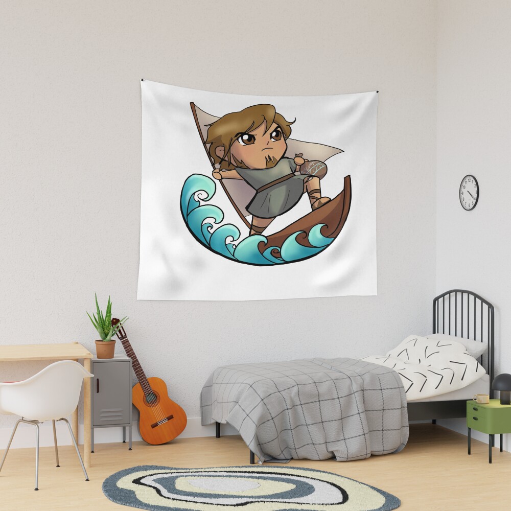 Odysseus Chibi Cute Tapestry