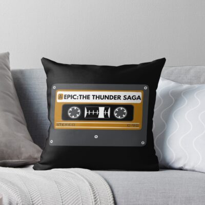 Epic Saga Cassette Throw Pillow