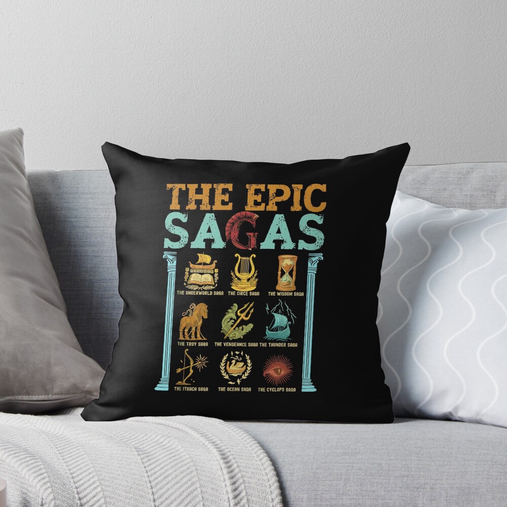Epic: The Musical Vintage Art Throw Pillow